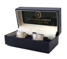 Mother of Pearl shell arched rectangle Gift Cuff links by CUFFLINKS DIRECT
