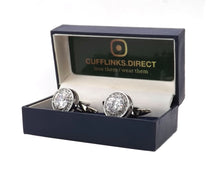 Clear Austrian Crystal Gem Encrusted Mens Gift Cuff Links by CUFFLINKS DIRECT