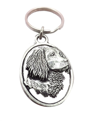 Spaniel Dog Key Ring Chain Mens Shooting Gift by CUFFLINKS DIRECT