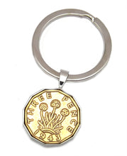 1943 Thrupenny Bit Coin Custom & Personalised Keychain | Birth Year Gift | Mens Gift | 80 Birthday gift | 80 years by CUFFLINKS DIRECT