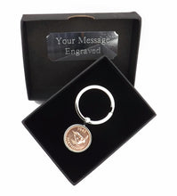 1943 Farthing Coin Custom & Personalised Keychain | Birth Year Gift | Mens Gift | by CUFFLINKS DIRECT