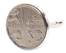 2013 - 5th Year Mens 5p Coin Cuff Links in Gift Box or Bag by CUFFLINKS DIRECT
