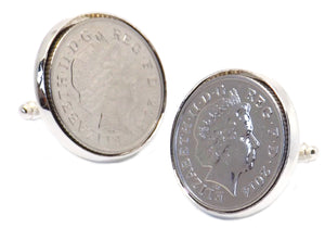 2014 Mens 10p Coin Cuff Links in Gift Box or Bag by CUFFLINKS DIRECT