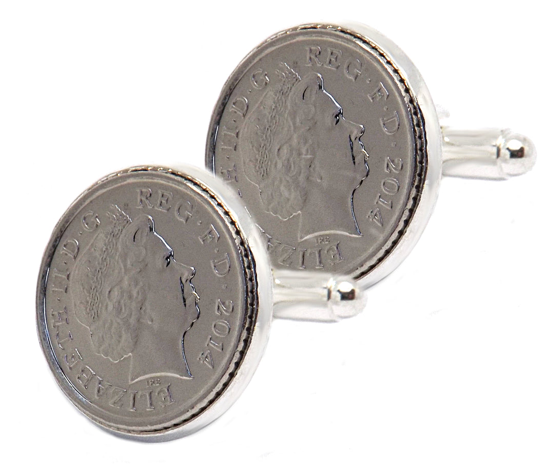 2014 - Mens 5p Coin Cuff Links in Gift Box or Bag by CUFFLINKS DIRECT