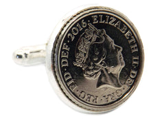 2016 - 2nd Year Mens 5p Coin Cuff Links in Gift Box or Bag by CUFFLINKS DIRECT