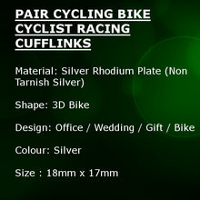 Road Bike Cycling Cyclist Racing Cufflinks Bicycle Gift by CUFFLINKS.DIRECT