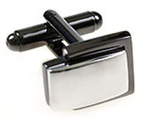 Petite Black Grey Gun Metal & Silver Rhodium Plated switch Cufflinks Direct
