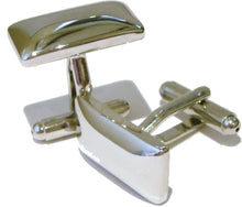 Classical Polished Silver Rectangle Men's Gift Cufflinks by CUFFLINKS.DIRECT