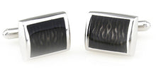 Classical & Stylish Hard Wearing Brown Black Enamel mens Gift by CUFFLINKS.DIRECT