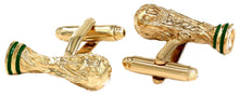 Gold Fifa World Cup Football Trophy Mens Gift Cuff links by CUFFLINKS DIRECT