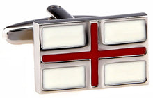 England English St George Red and White Flag Mens Birthday Gift Cuff links by CUFFLINKS DIRECT