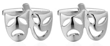 Silver Theatre Mask Comedy Tragedy Actor Actress Opera Mens Gift Cuff links by CUFFLINKS DIRECT