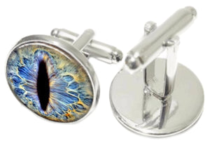 Unusual Hand Crafted Dragon Eye Glass Dome Cabochon Cuff links CUFFLINKS DIRECT