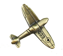 Spitfire Plane Aeroplane Gift Tie Lapel Pin Badge Brooch antique bronze colour by CUFFLINKS DIRECT