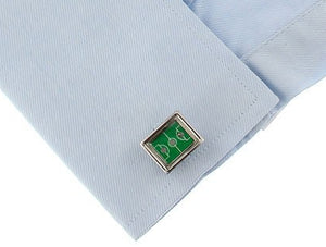 Foot Ball Soccer Pitch Game Fun Gift Cuff links by CUFFLINKS DIRECT