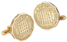 1960 Threepence Coins Mens Birthday Gift Cuff Links by CUFFLINKS DIRECT