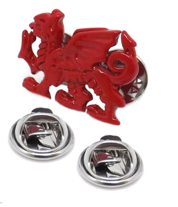Red Wales Welsh Celtic Rugby Dragon Stock Tie Lapel Pin Badge Brooch by CUFFLINKS DIRECT