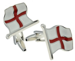 England English St George Flag Football Rugby Cricket Gift Cuff links  By CUFFLINKS DIRECT