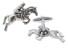 English Silver Pewter Eventing ShowJumping Hunting Showing Gift Cuff links by CUFFLINKS DIRECT