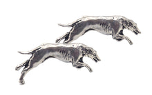Greyhound Whippet Lurcher Silver Pewter Mens Gift cuff links by CUFFLINKS DIRECT