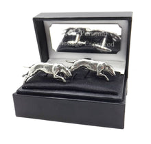 Greyhound Whippet Lurcher Silver Pewter Mens Gift cuff links by CUFFLINKS DIRECT