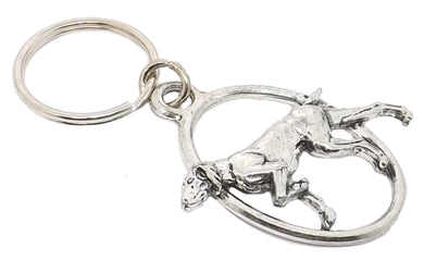 Silver Pewter Pointer Dog Key Ring Chain Mens Shooting Gift CUFFLINKS DIRECT