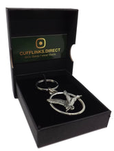 Silver Pewter Mallard Duck Key Ring Chain Mens Shooting Gift CUFFLINKS DIRECT