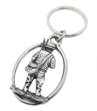 Silver Pewter Fisherman Key Ring Chain fishing Gift for him by CUFFLINKS DIRECT