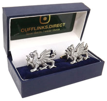 Celtic Welsh Dragon Silver Pewter Wales Mens Gift cuff links by CUFFLINKS DIRECT
