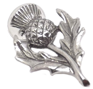 Scottish Scott Scotland Pewter Rugby Thistle Stock Tie Lapel Pin Badge Brooch