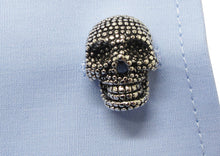3D Gothic Silver Skeleton Skull Mens Gift Goth Cuff Links By CUFFLINKS DIRECT