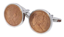 1979 Half pence Coins Set in Silver Setting Men 40 Years Gift - CUFFLINKS DIRECT